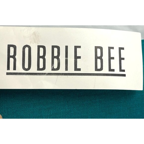 VTG 90's Robbie Bee Linen Blend Maxi Shell Button Front Dress, Women's Size 16 - Picture 16 of 16